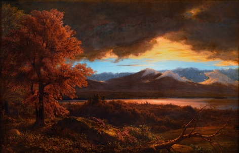 Frederic Edwin Church, After the Rain Storm, 1875, oil on canvas mounted on panel, 22 1/2 x 33 1/2 inches (57.2 x 85.1 cm)&nbsp;